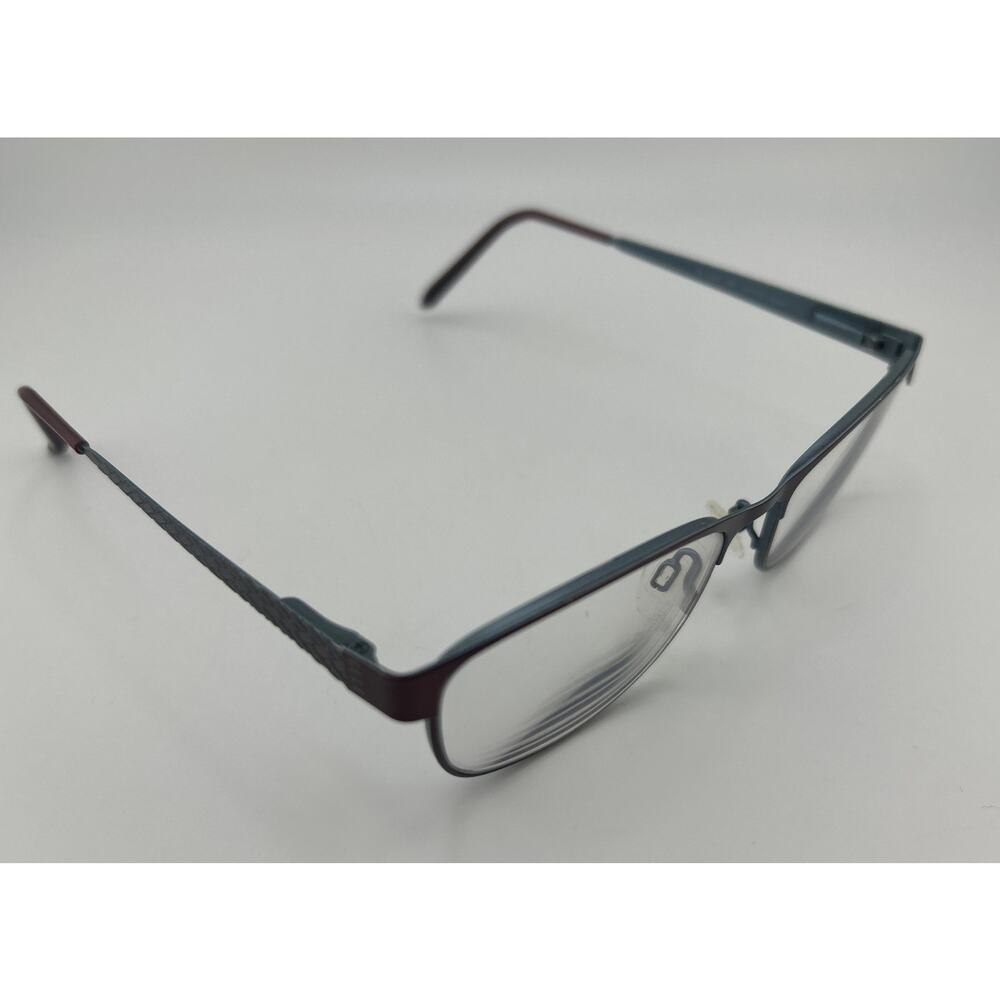 ELLE EL18788 BU Burgundy Womens Rectangle Full Rim Eyeglass Frames 51-16-135